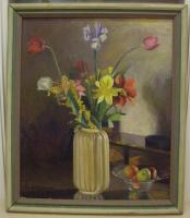 Herbert&nbsp;Larsson:&nbsp;&nbsp;Stilleben med blommor i vas&nbsp;&nbsp;(5182)