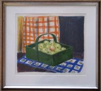 Evy&nbsp;Låås:&nbsp;&nbsp;Äpplen i grön korg&nbsp;&nbsp;(1757)