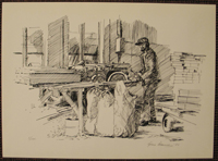 Göran&nbsp;Åkermo:&nbsp;&nbsp;Uddevallamotiv II (sågbräde)&nbsp;&nbsp;(5425)