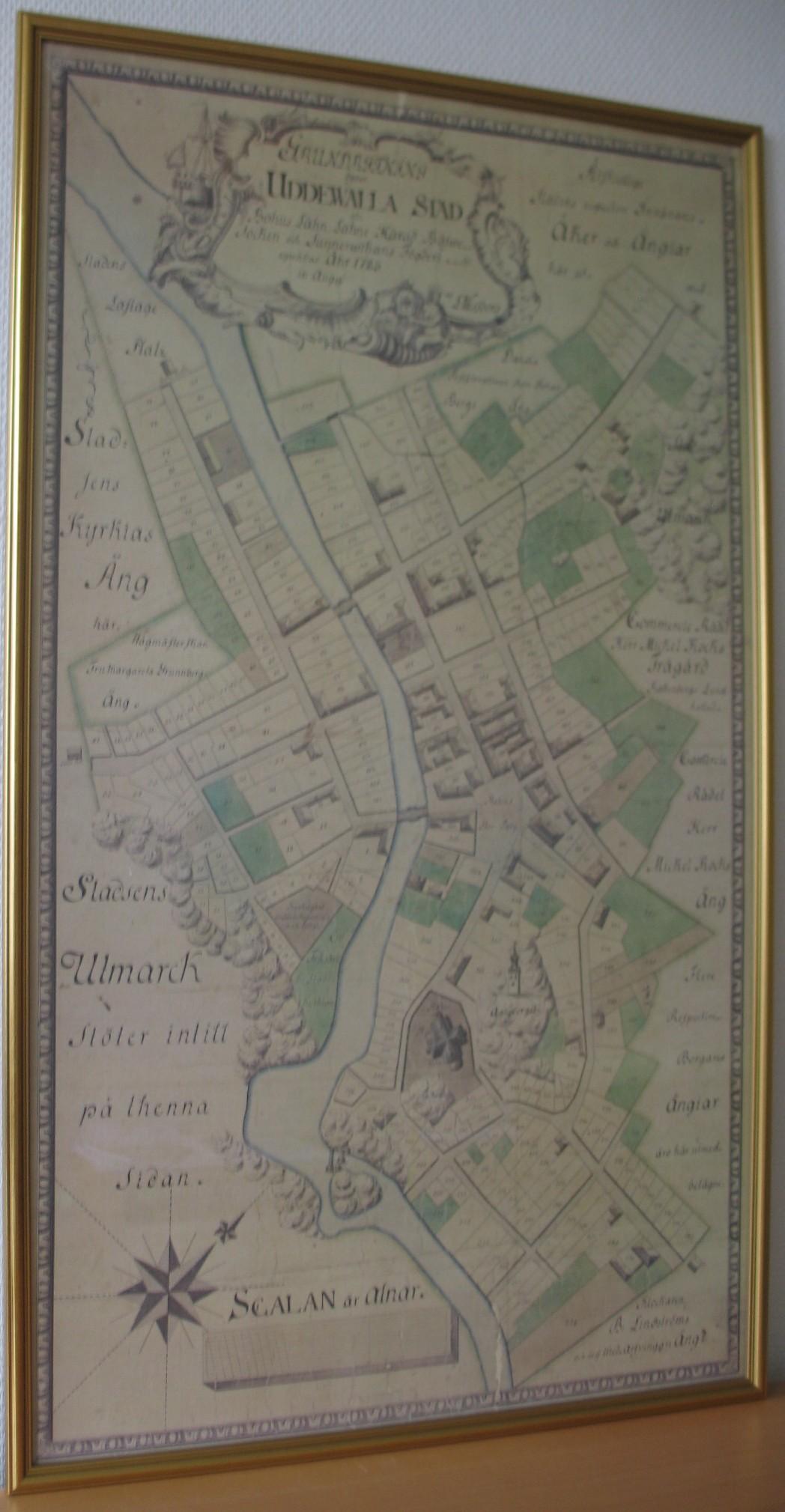 L&nbsp;Westborg:&nbsp;&nbsp;Grundritning öfwer Uddewalla stad 1783&nbsp;&nbsp;(3416)